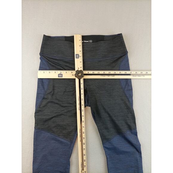 Outdoor Voices Womens TechSweat Two Tone Leggings Sz XL Cropped Blue Black - Picture 6 of 7